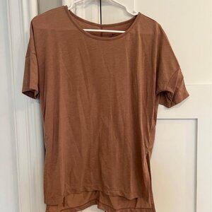 Nike Women’s Yoga Dri-Fit Workout Short Sleeve Top - XS